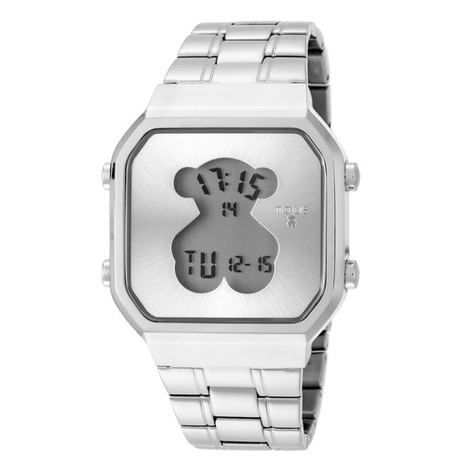 Tous Mujer Reloj Digital D-Bear SQ Acero