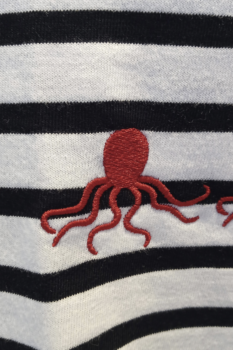 Camiseta Marsellesa pulpos rojos