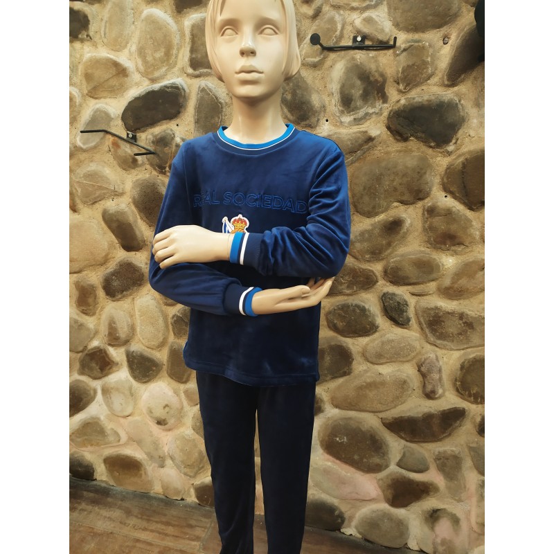PIJAMA TERCIOPELO REAL SOCIEDAD NIÑ@