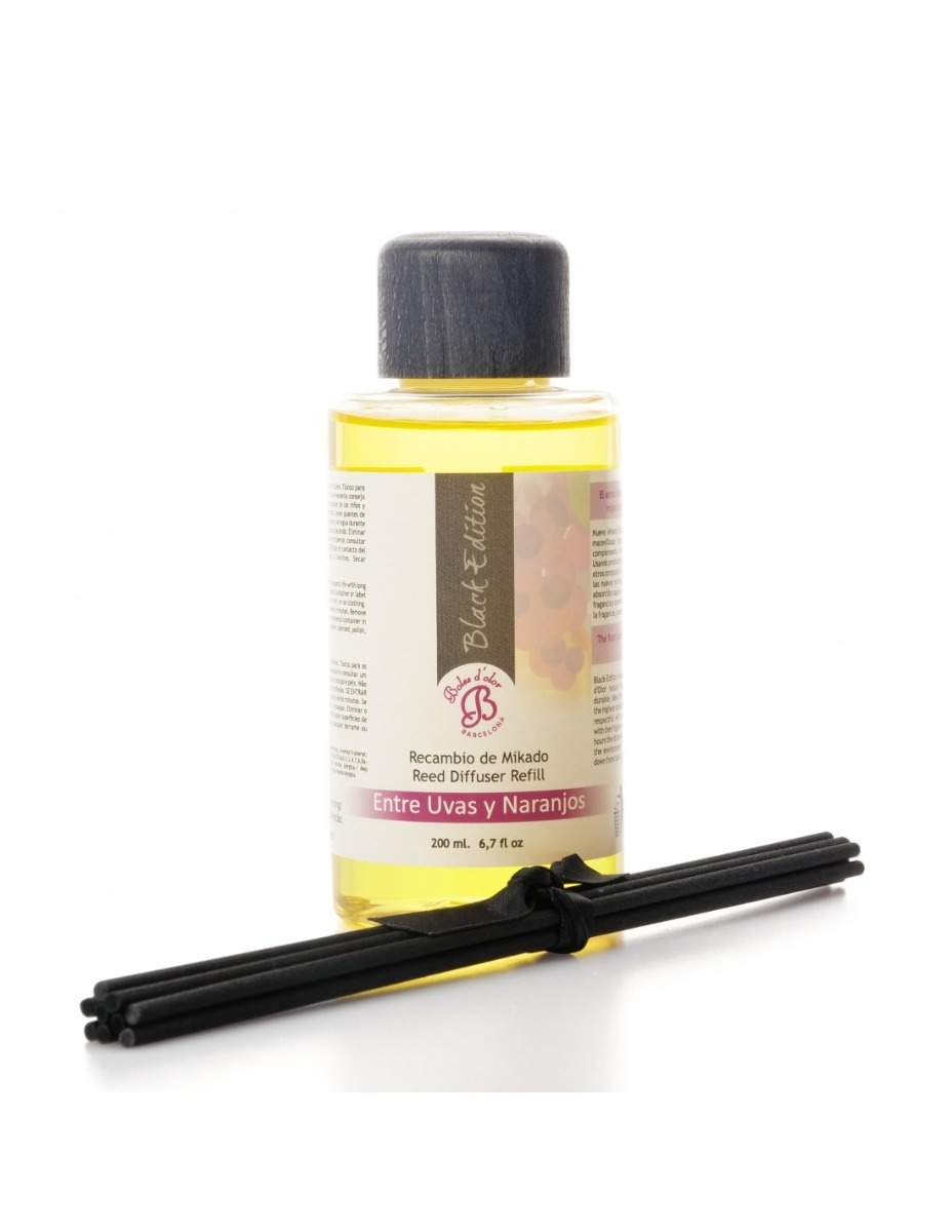 Recambio Mikado Black Edition 200 ml. Entre Uvas y Naranjos