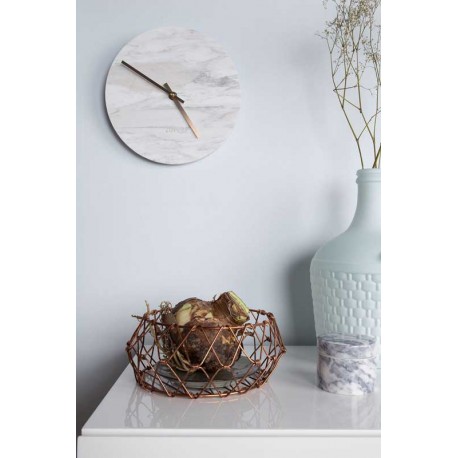 Reloj de pared (mármol blanco)