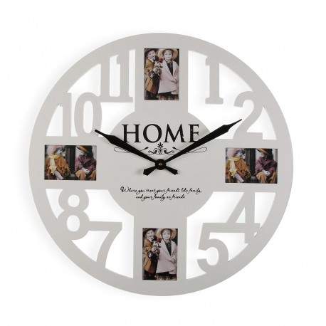 RELOJ PARED HOME MADERA 60 CM