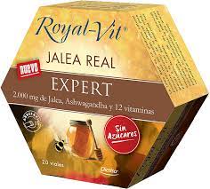 ROYAL VIT EXPERT Jalea Real+Ashwagandha SIN AZUCARES 20viales