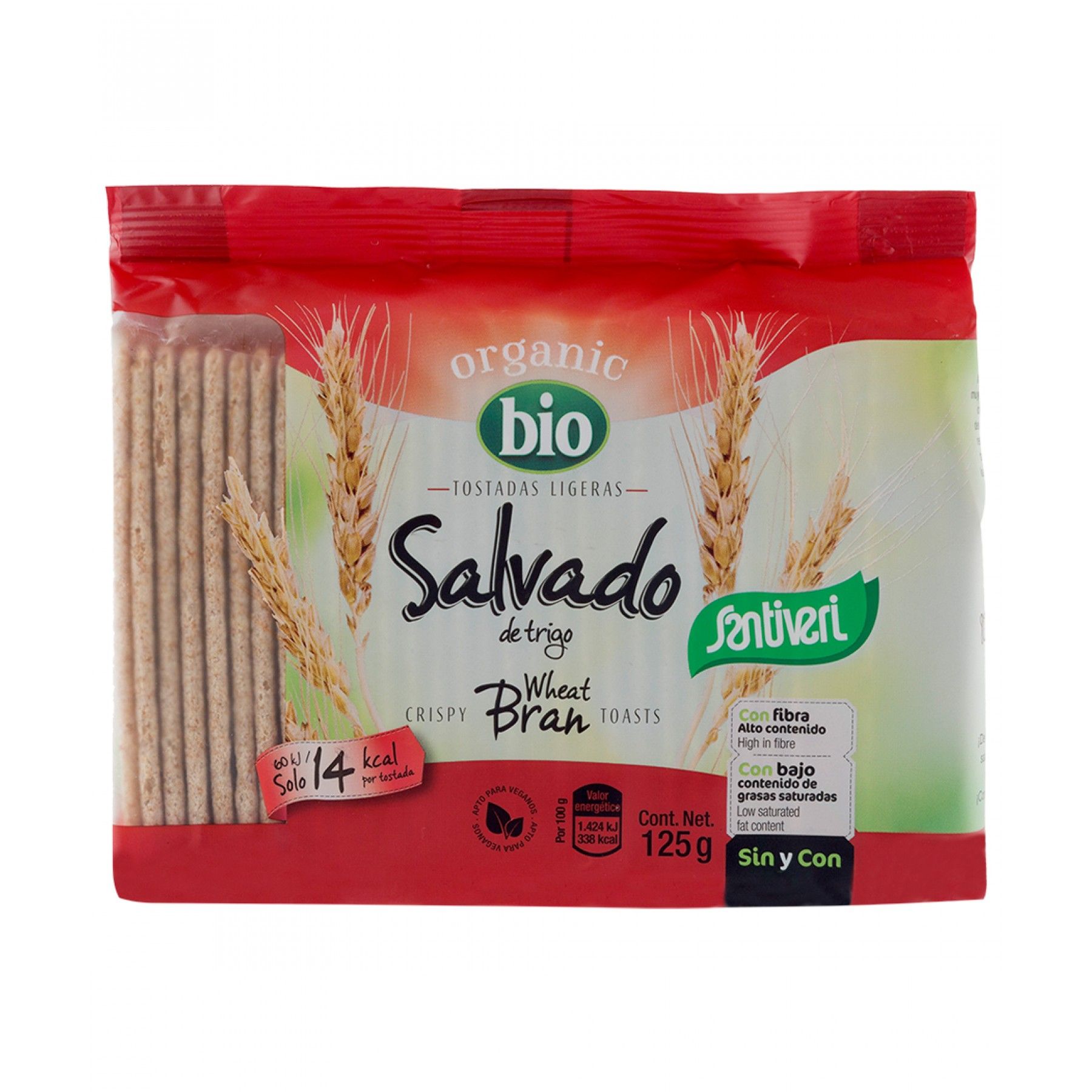 Tostadas ligeras de salvado SANTIVERI