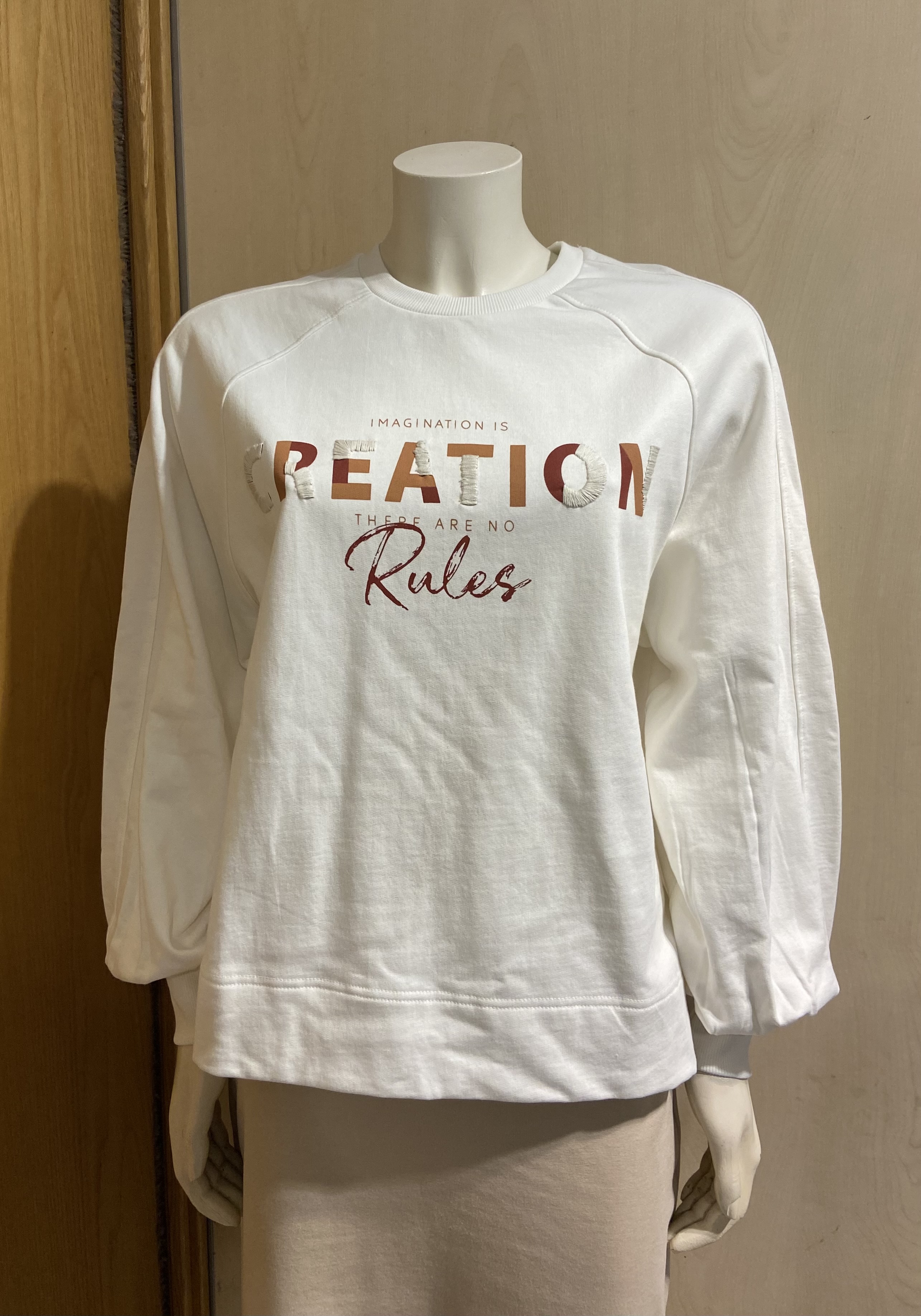 Sudadera Blanca "Creation"