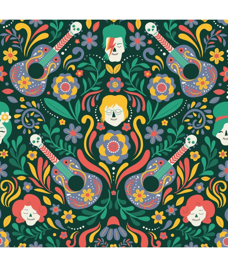 Tela Katia Popelin PAW113 AW Halloween Main