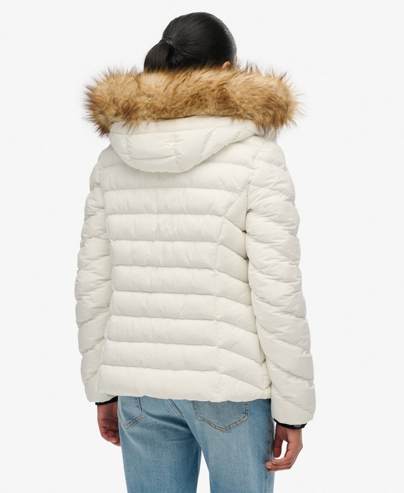 CHAQUETA ACOLCHADA BLANCA SUPERDRY
