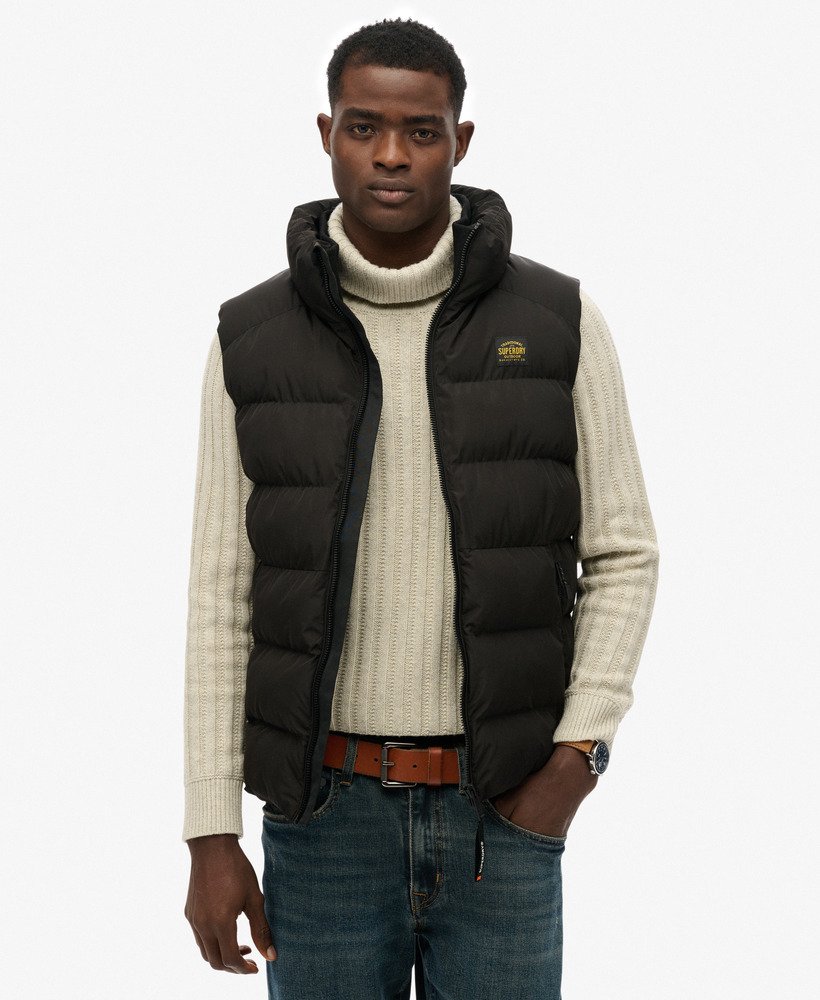 CHALECO NEGRO SUPERDRY