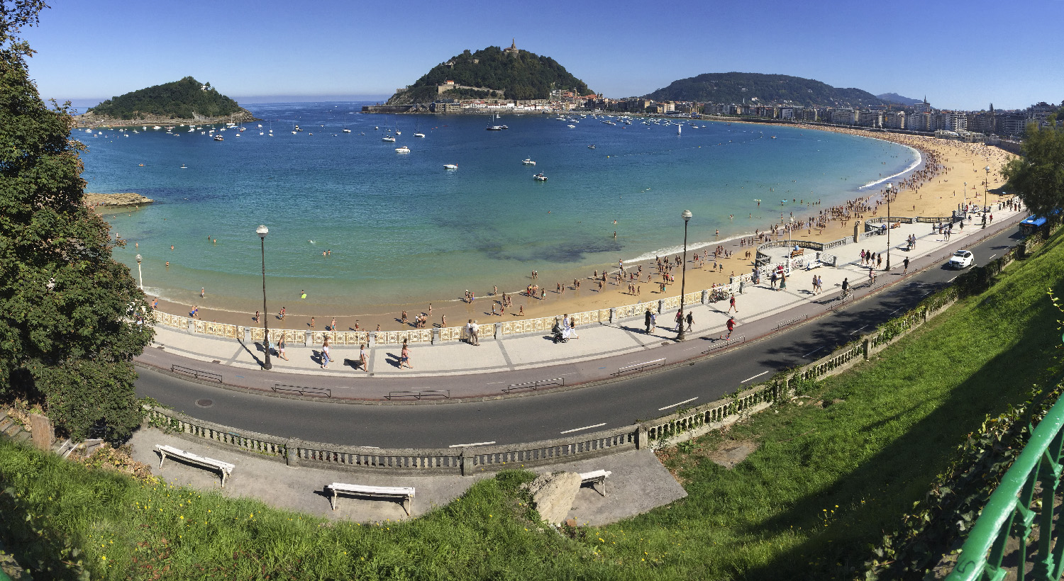 Fotografía País Vasco San Sebastián / Donostia Playa de la Concha2 75 x 41 cm.