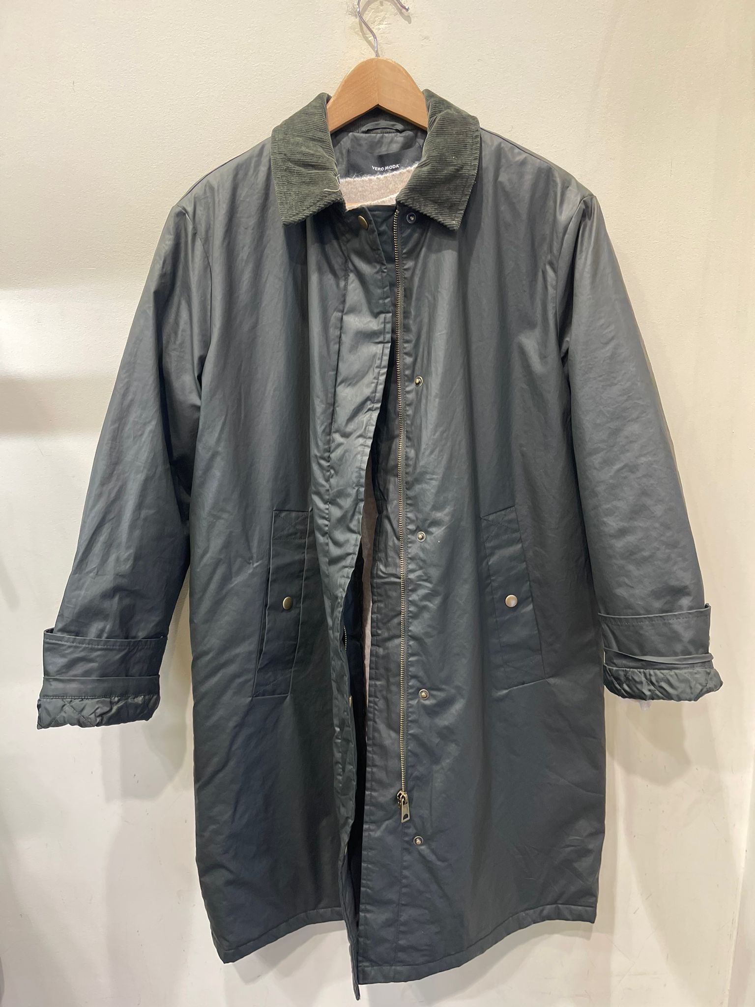 Parka encerada estilo barbour