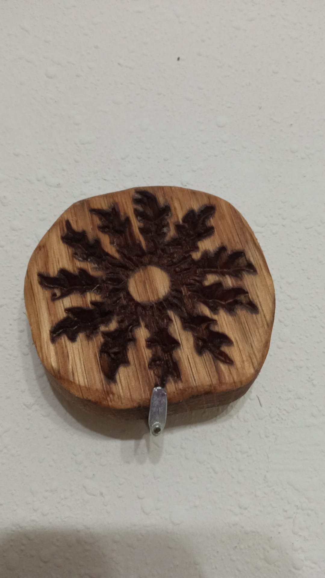 Eguzkilore estampado en madera