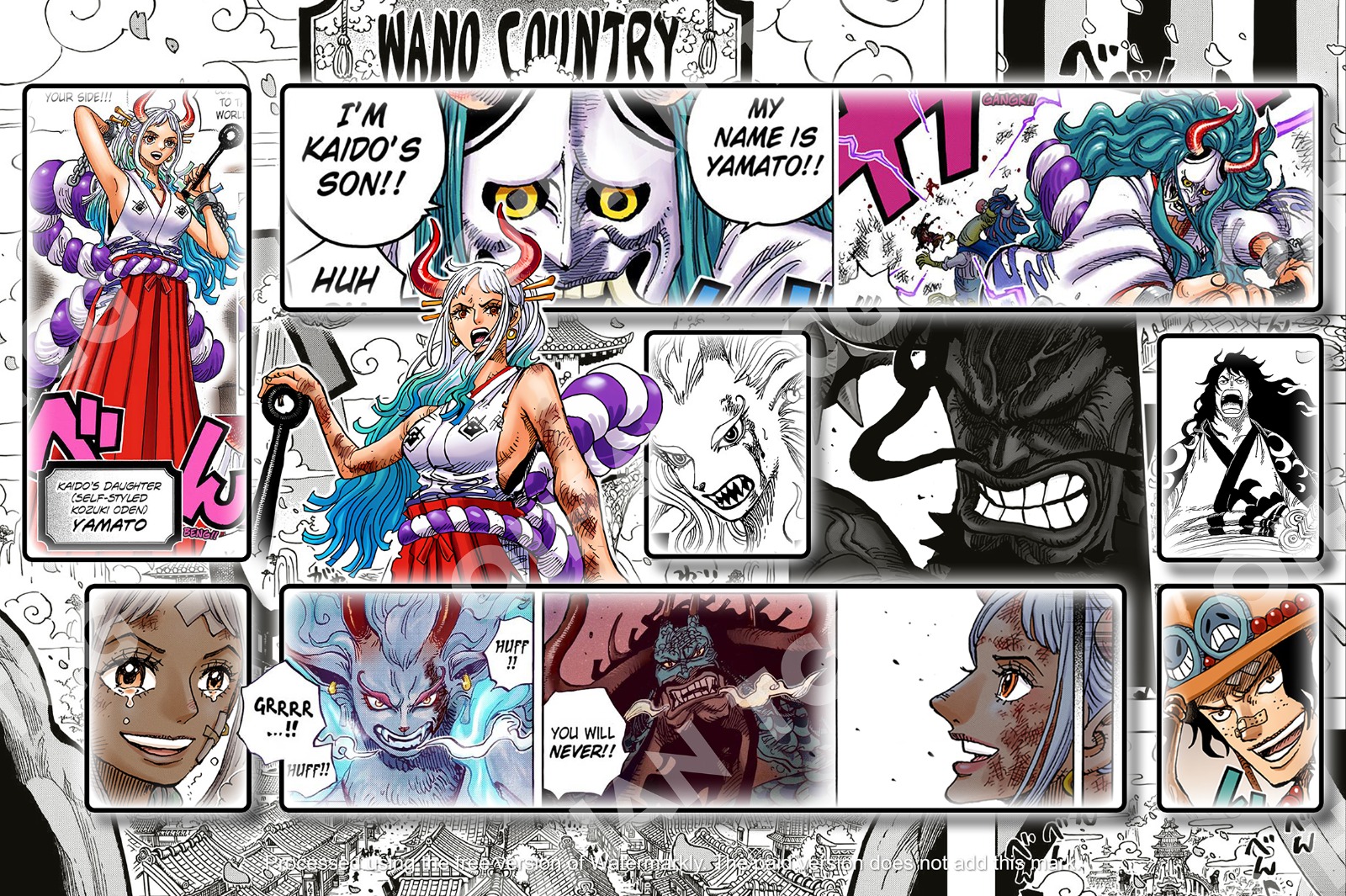 Yamato manga - Playmat / One Piece
