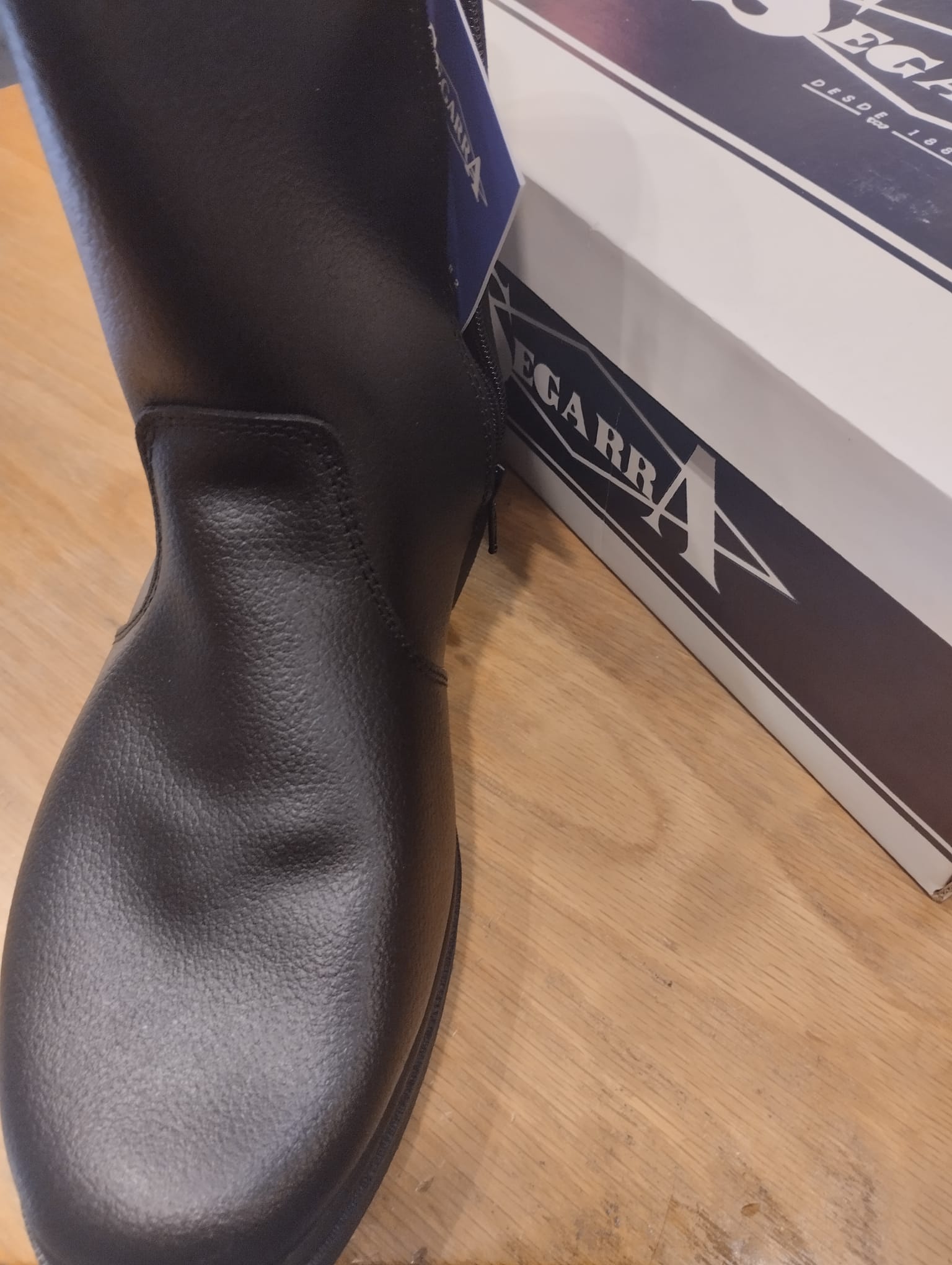Botas con cremallera