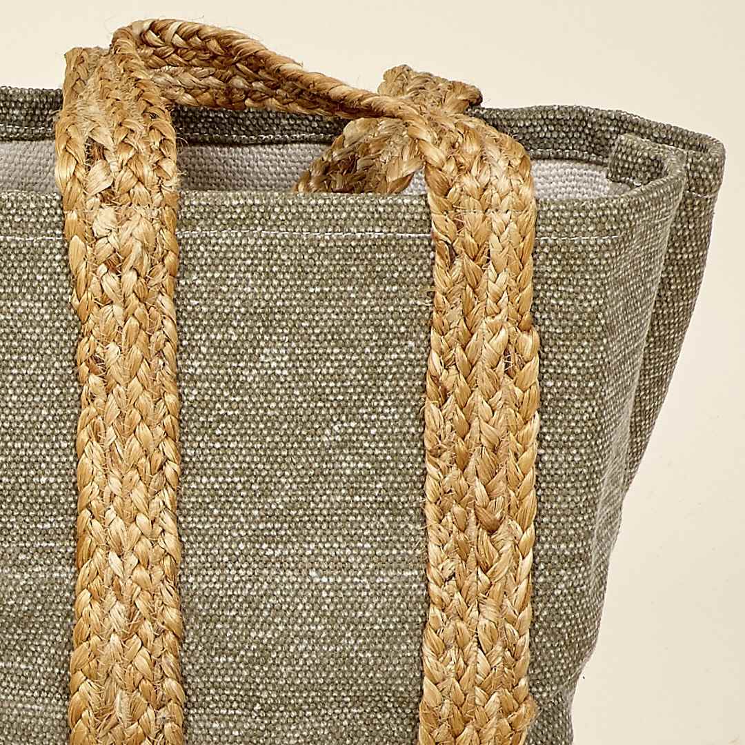 Bolso yute capazo verde